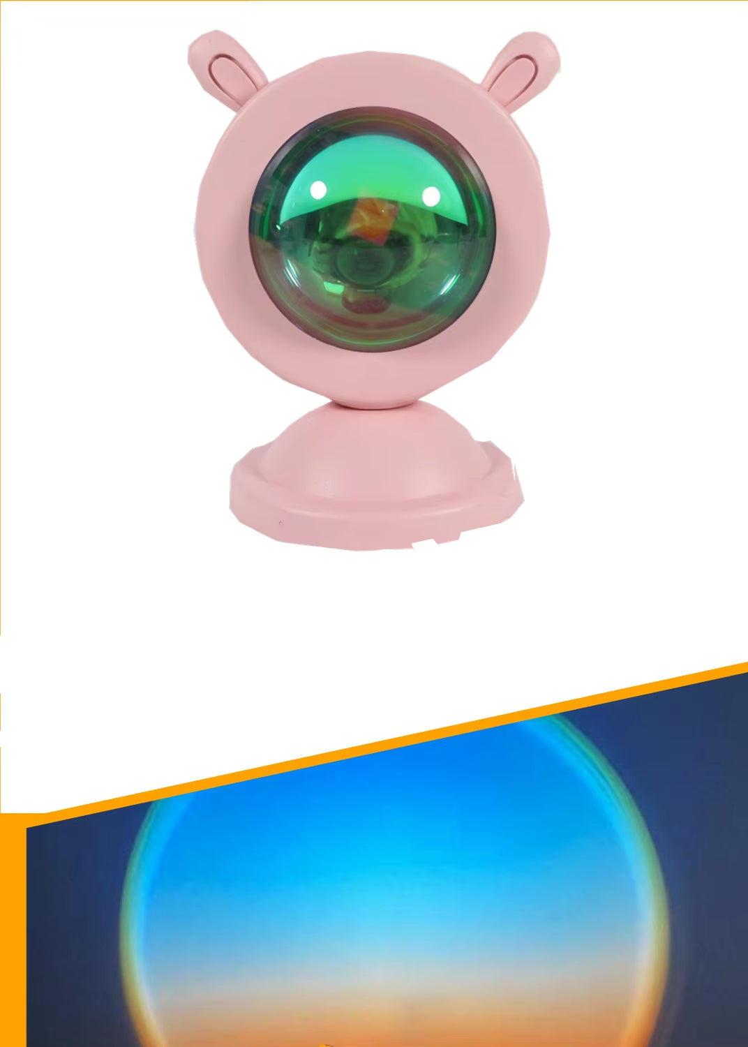 Mini Sunset Light Net Red Sunset Light Floor-To-Ceiling Photo Projection Dusk Warm Light Dawn Dawn Light USB Night Light