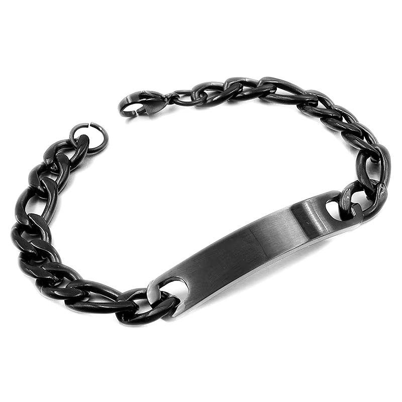 Stainless Steel ID Bracelet for Women Men 2025 Jewellery Fashion Chain Cuff,4 Colors, Wholesale Items,Wb001