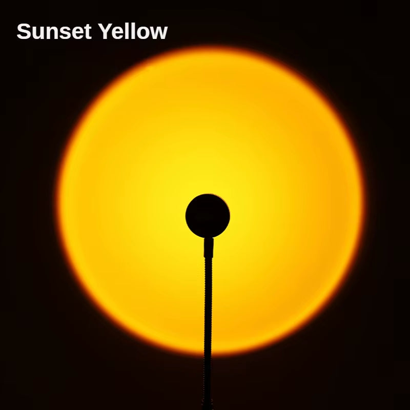 Mini Sunset Light Net Red Sunset Light Floor-To-Ceiling Photo Projection Dusk Warm Light Dawn Dawn Light USB Night Light