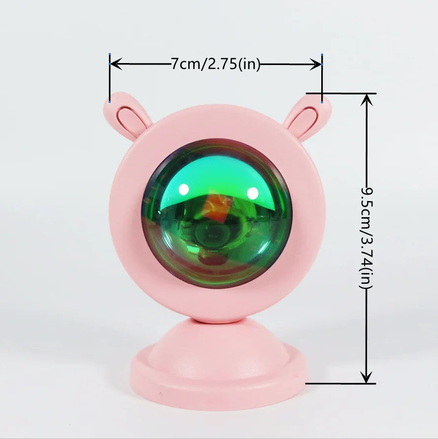 Mini Sunset Light Net Red Sunset Light Floor-To-Ceiling Photo Projection Dusk Warm Light Dawn Dawn Light USB Night Light