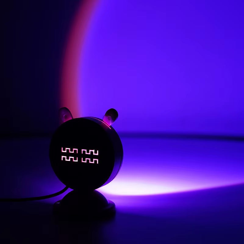 Mini Sunset Light Net Red Sunset Light Floor-To-Ceiling Photo Projection Dusk Warm Light Dawn Dawn Light USB Night Light