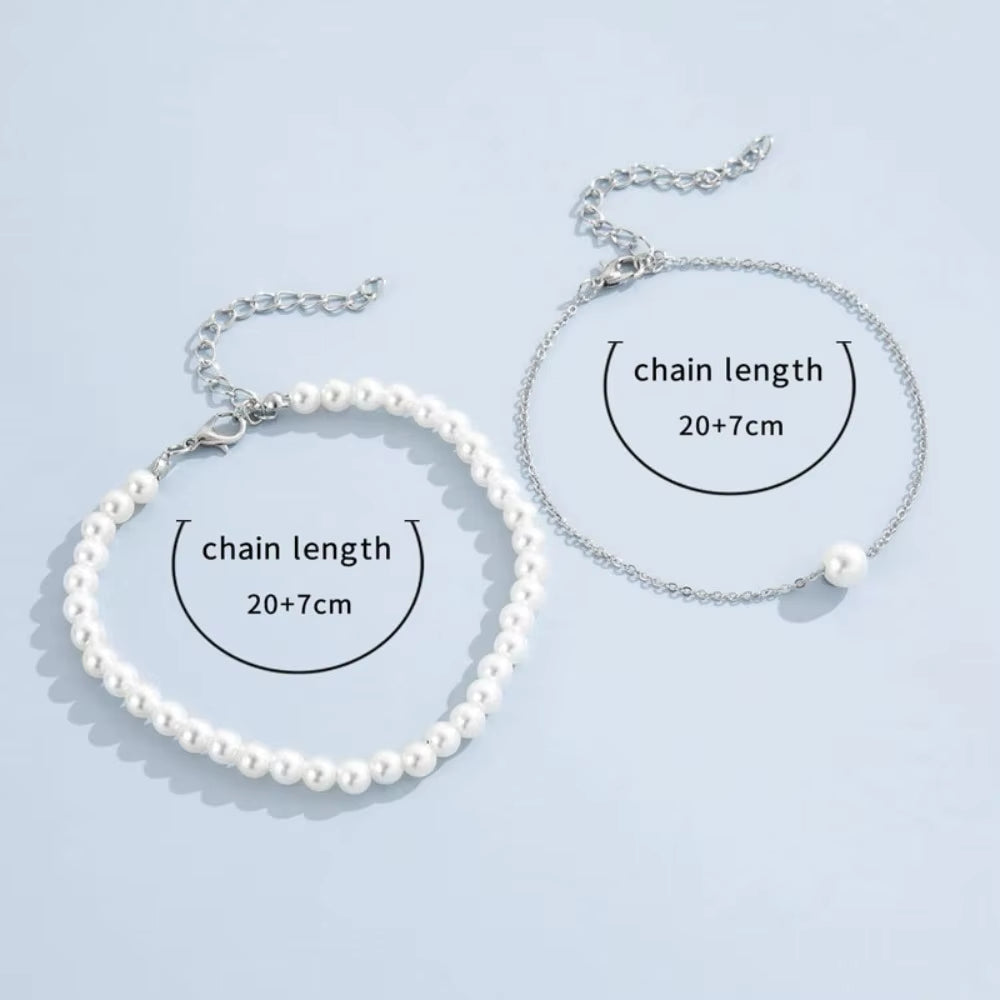 Female Heart Anklets Bracelet Sandals Foot Jewelry Leg New Anklets on Foot Bracelets for Women Leg Chain Jewelry Accessories