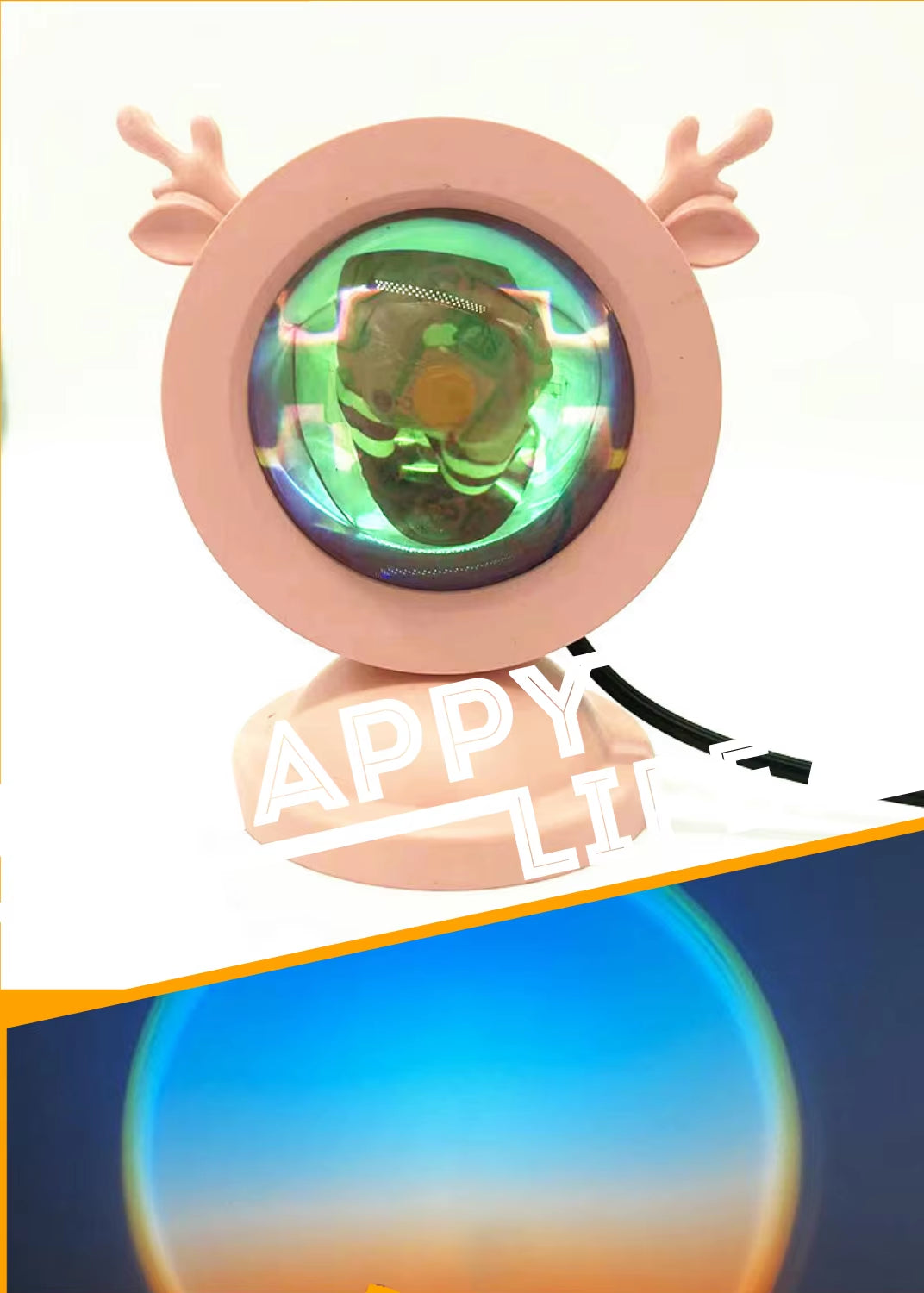 Mini Sunset Light Net Red Sunset Light Floor-To-Ceiling Photo Projection Dusk Warm Light Dawn Dawn Light USB Night Light